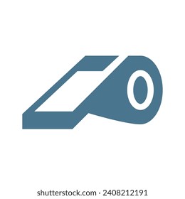 Whistle icon flat design illustration