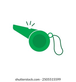 Whistle icon flat design template