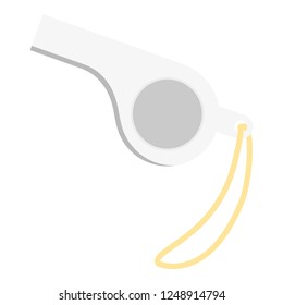 Whistle icon. Flat illustration of whistle vector icon for web design
