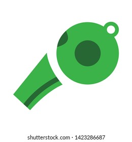 whistle icon. flat illustration of whistle vector icon for web