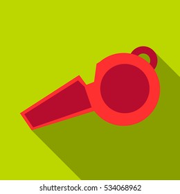Whistle icon. Flat illustration of whistle vector icon for web design