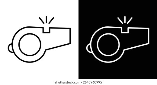 Whistle icon Flat style logo vector. perfect for UI designs