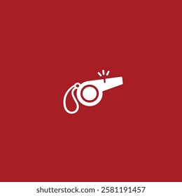 Whistle icon flat vector design