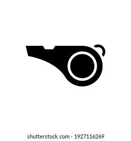 Whistle Icon Of Glyph Style Design Vector Template