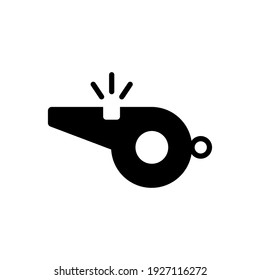 Whistle-Symbol für glyph-Stil-Design, Vektorvorlage