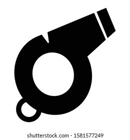 whistle icon glyph vector design