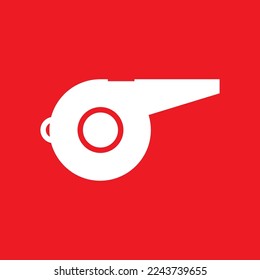 Whistle icon, graphic resource template, vector illustration.