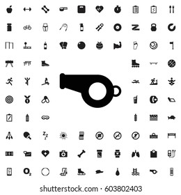 Whistle icon illustration isolated vector sign symbol. fitness icons vector set.