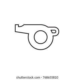 whistle icon illustration isolated vector sign symbol