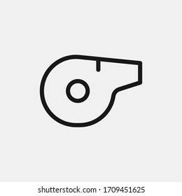 Whistle icon isolated on background. Referee symbol modern, simple, vector, icon for website design, mobile app, ui. Vector Illustration