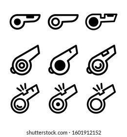 whistle icon isolated sign symbol vector illustration - Collection of high quality black style vector icons
