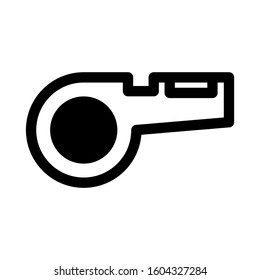 whistle icon isolated sign symbol vector illustration - Collection of high quality black style vector icons

