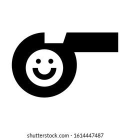 whistle icon isolated sign symbol vector illustration - high quality black style vector icons
