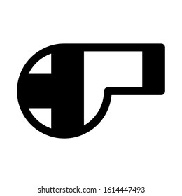 whistle icon isolated sign symbol vector illustration - high quality black style vector icons
