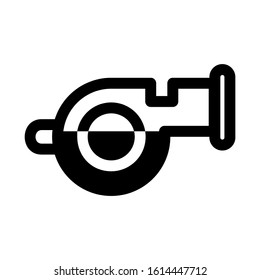 whistle icon isolated sign symbol vector illustration - high quality black style vector icons
