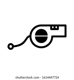 whistle icon isolated sign symbol vector illustration - high quality black style vector icons
