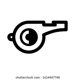 whistle icon isolated sign symbol vector illustration - high quality black style vector icons
