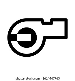 whistle icon isolated sign symbol vector illustration - high quality black style vector icons
