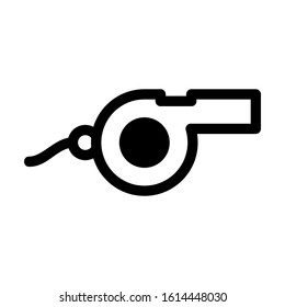 whistle icon isolated sign symbol vector illustration - high quality black style vector icons
