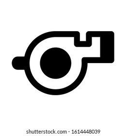 whistle icon isolated sign symbol vector illustration - high quality black style vector icons
