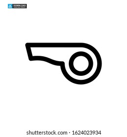 whistle icon isolated sign symbol vector illustration - high quality black style vector icons
