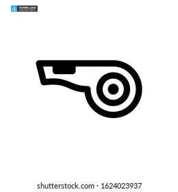 whistle icon isolated sign symbol vector illustration - high quality black style vector icons
