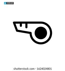 whistle icon isolated sign symbol vector illustration - high quality black style vector icons
