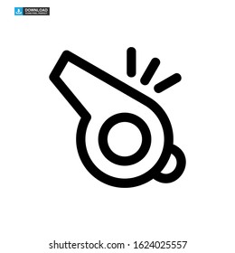 whistle icon isolated sign symbol vector illustration - high quality black style vector icons
