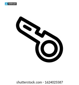 whistle icon isolated sign symbol vector illustration - high quality black style vector icons
