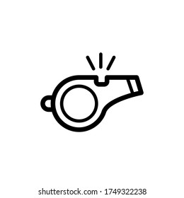 whistle icon line art design