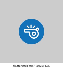 Whistle icon in line style.