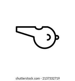 Whistle icon. line icon style. suitable for sport icon. simple design editable. Design template vector