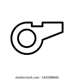 Whistle icon. Line style. Vector illustration