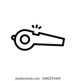 whistle icon line style vector