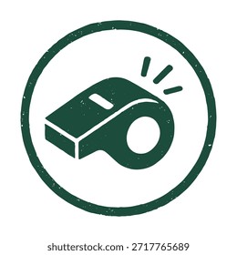 whistle icon logo seal vector on white background
Vector stamp icon