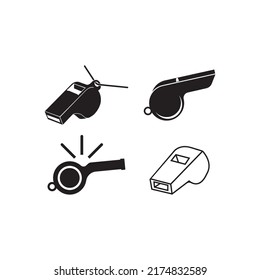 whistle icon logo vector design template