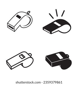 whistle icon logo vector design template