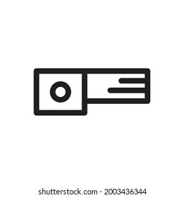 whistle icon or logo vector illustration of isolated sign symbol, vector illustration with high quality black outline.