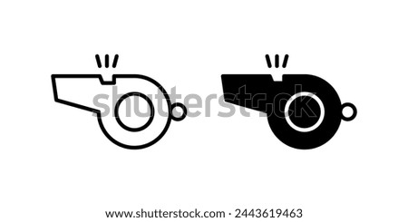 Whistle icon. for mobile concept and web design. vector illustration