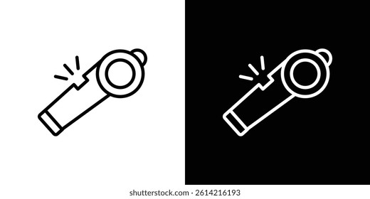 Whistle icon outline collection for web design