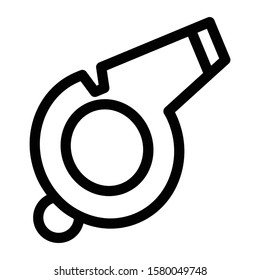 whistle icon outline vector design