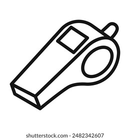 Whistle Icon Pack Sound Device Illustrations for Sports and Communication