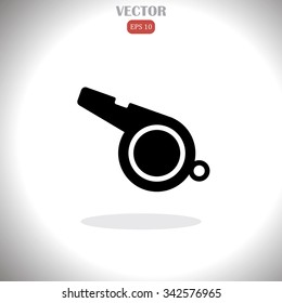 The whistle icon. Referee symbol