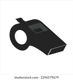 	
The whistle icon. Referee symbol. Flat Vector illustration