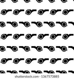 Whistle Icon Seamless Pattern, Creative Design Vector Art Illustration
