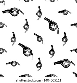 Whistle Icon Seamless Pattern, Creative Design Vector Art Illustration