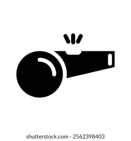 Whistle icon set  style. Editable stroke, web template vector illustration.