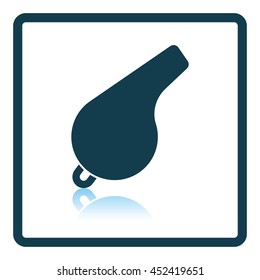 Whistle icon. Shadow reflection design. Vector illustration.