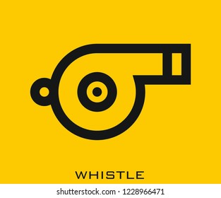 Whistle icon signs