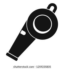 Whistle icon. Simple illustration of whistle vector icon for web design isolated on white background